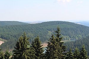 Blick zur Lütschetalsperre