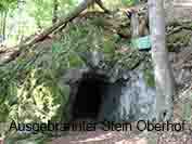 Ausgebrannter Stein Oberhof